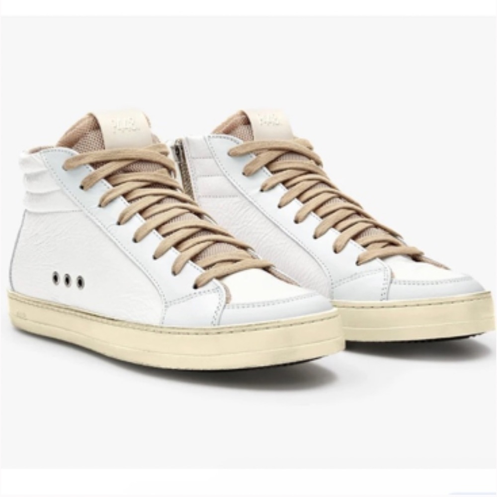 NIB P448 Kate Medusa Sneakers Patent White High Top Sz 40